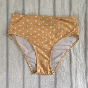 High waisted swimsuit bottoms.